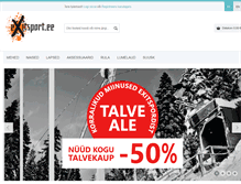 Tablet Screenshot of exitsport.ee
